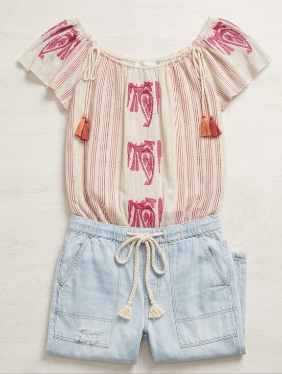 Free People Tops - FREE PEOPLE Woman's Embroidery Top Size Large